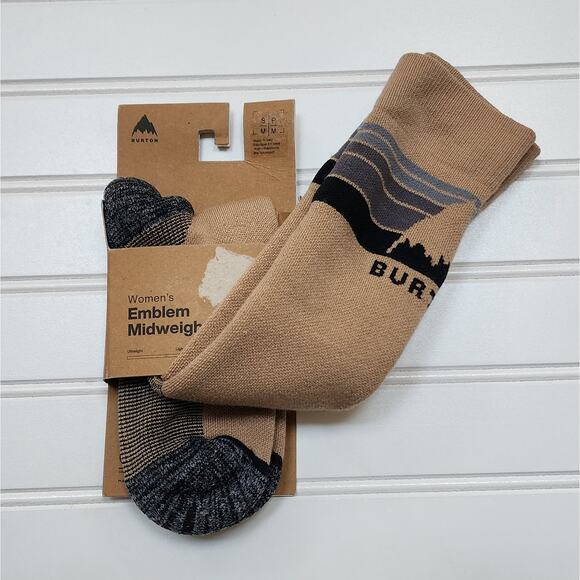 NWT Burton Women's Emblem Midweight Socks-S/M (4-6.5) - Picture 2 of 6